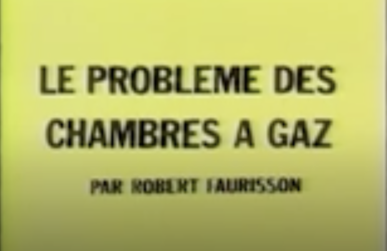 Exposé global sur “Le Problème des chambres à gaz” (vidéo)