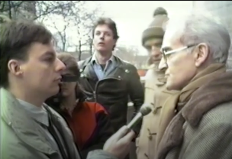 Interview avec un journaliste québécois lors du procès d’Ernst Zündel à Toronto en janvier 1988