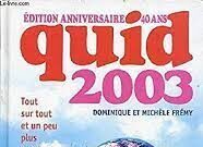 A propos du Quid 2003