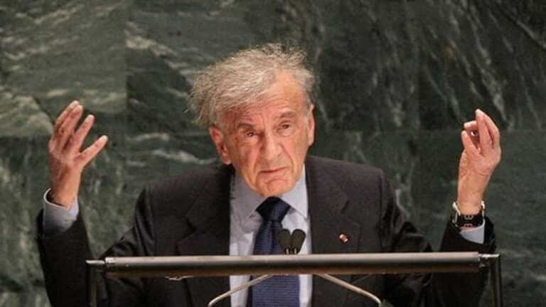 Elie Wiesel urges the United Nations General Assembly to indict President Ahmadinejad